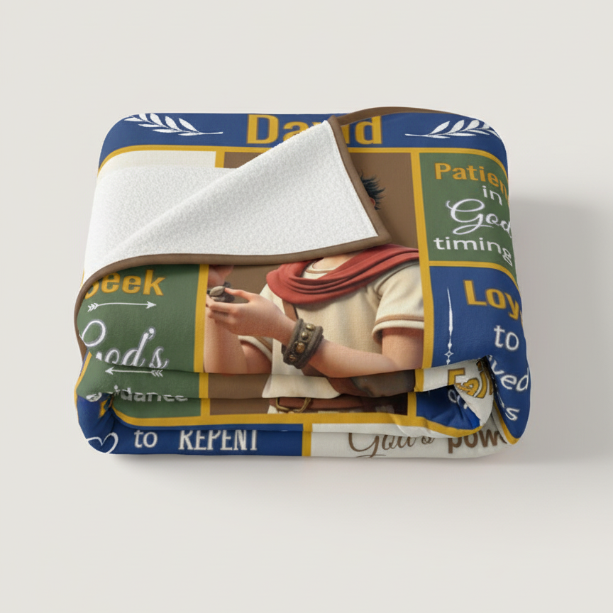 Scripture Hero-David Mink Touch Fleece Blanket