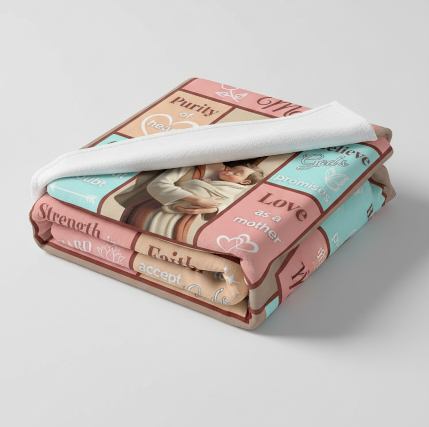 Scripture Hero-Mary (Mother) Mink Touch Fleece Blanket