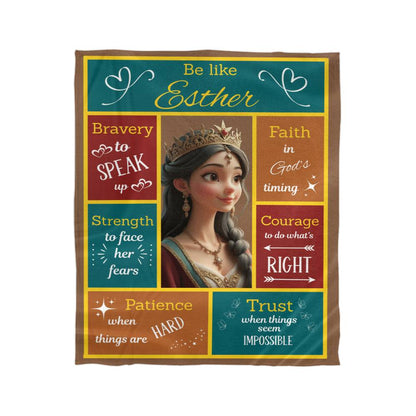 Scripture Hero-Esther Mink Touch Fleece Blanket