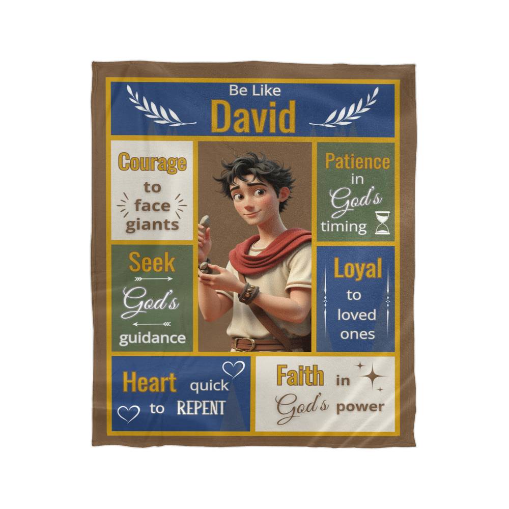 Scripture Hero-David Mink Touch Fleece Blanket