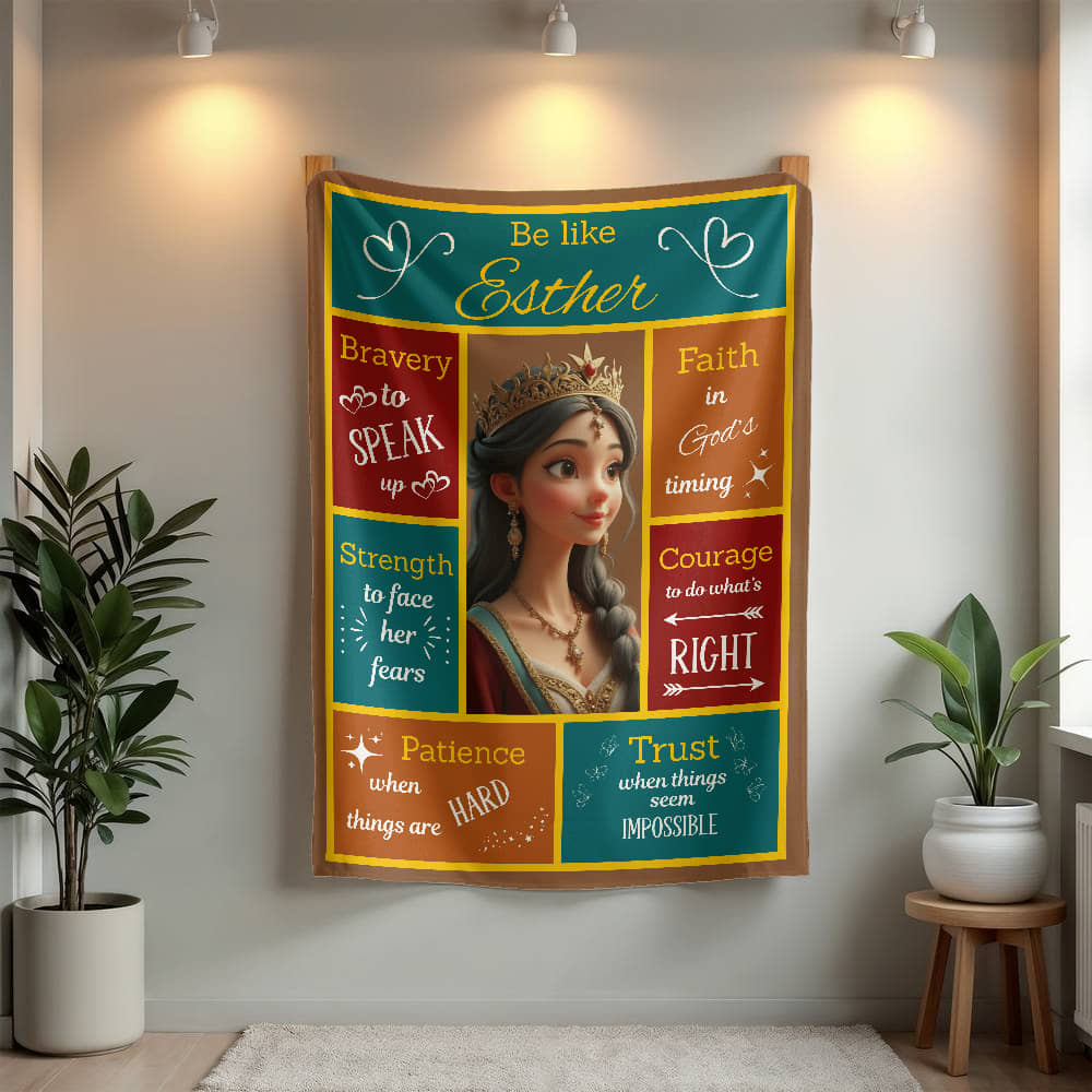 Scripture Hero-Esther Mink Touch Fleece Blanket