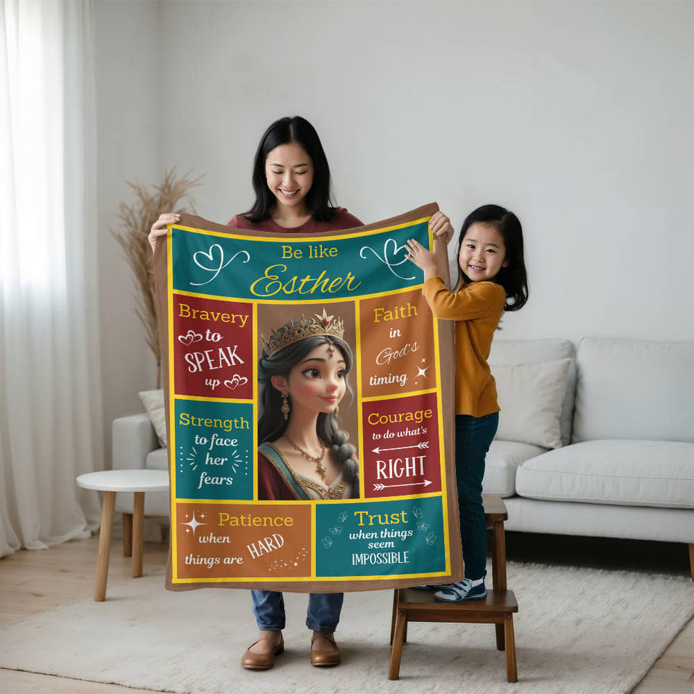 Scripture Hero-Esther Mink Touch Fleece Blanket