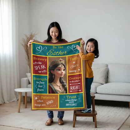 Scripture Hero-Esther Mink Touch Fleece Blanket