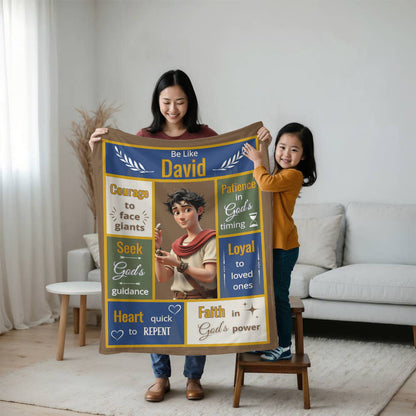 Scripture Hero-David Mink Touch Fleece Blanket