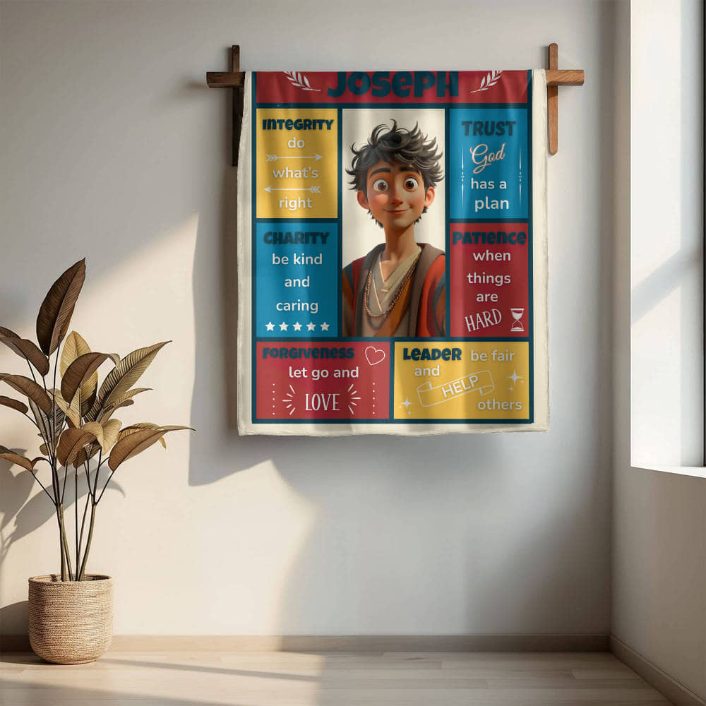 Scripture Hero-Joseph Mink Touch Fleece Blanket