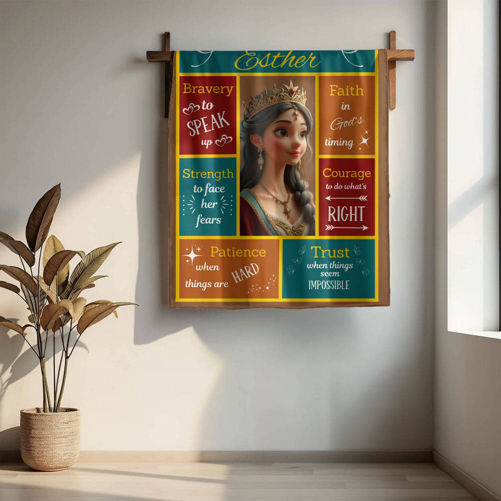 Scripture Hero-Esther Mink Touch Fleece Blanket