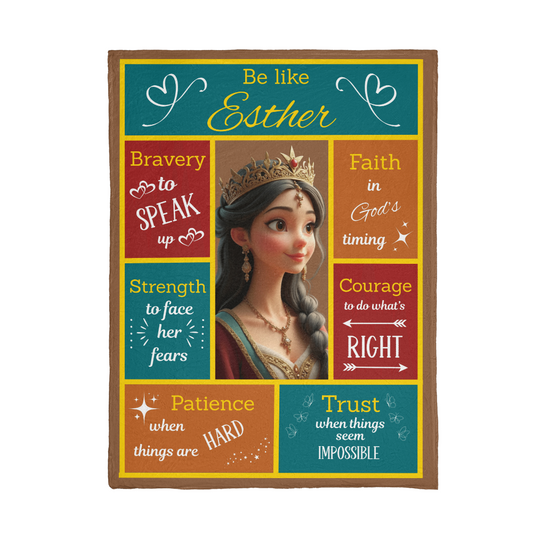Scripture Hero-Esther Mink Touch Fleece Blanket