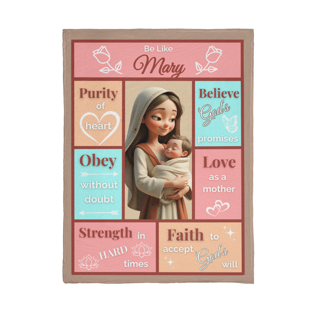 Scripture Hero-Mary (Mother) Mink Touch Fleece Blanket