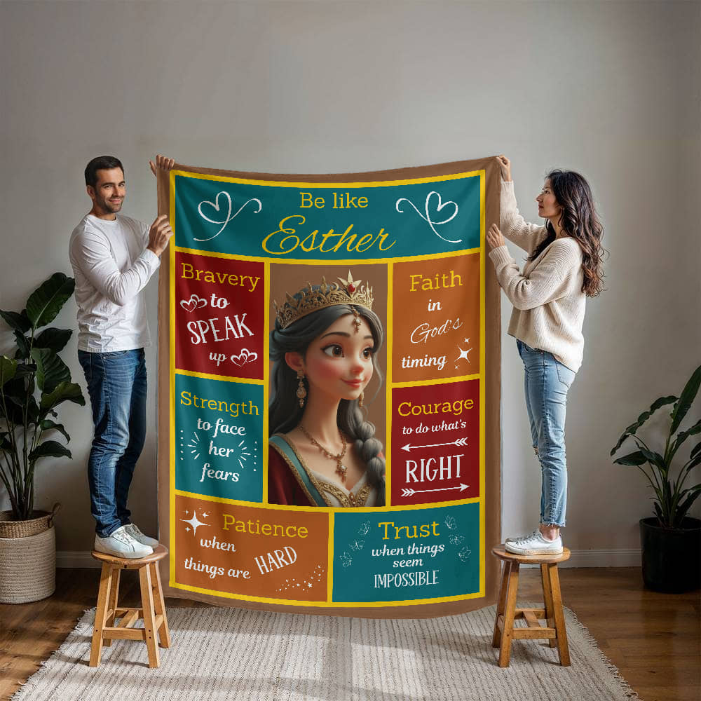 Scripture Hero-Esther Mink Touch Fleece Blanket