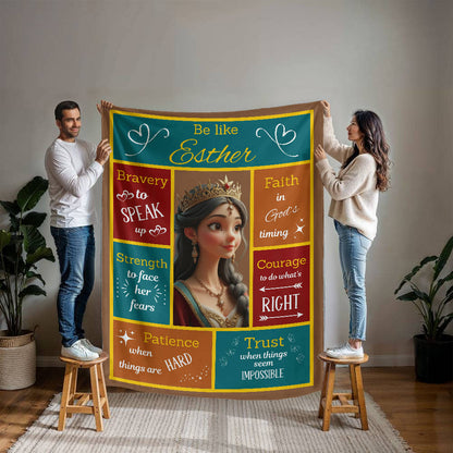 Scripture Hero-Esther Mink Touch Fleece Blanket