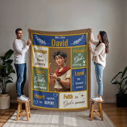 Scripture Hero-David Mink Touch Fleece Blanket